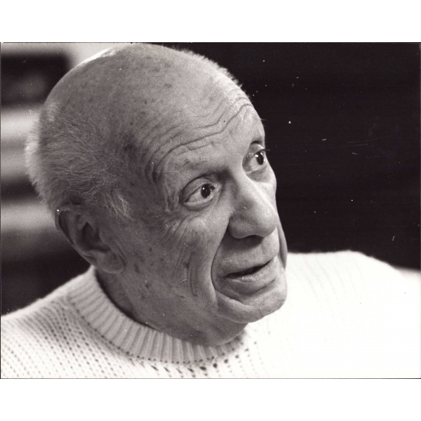 Ara Güler kaşeli orijinal Pablo Picasso fotoğrafı, 20x25 cm