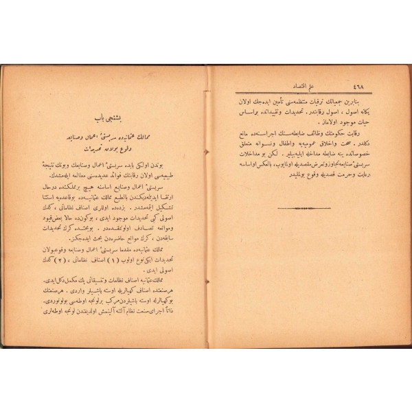 İLM-İ İKTİSÂD (Birinci Kitâb), Mehmed Cavid, Amire Matbaası, İstanbul 1326, 474 s., 14x19 cm