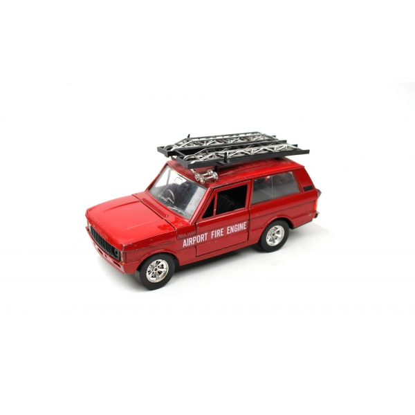 Burago markalı, Range Rover model, açılır kapılı, merdiven detaylı İtfaiye Aracı, Made in İtaly, 1/24 ölçekli, 7x8x18cm