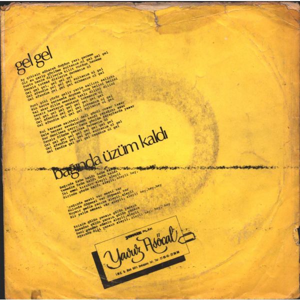 CEM KARACA & MOĞOLLAR - Gel Gel / Üzüm Kaldı (DİKKAT!!! Yalnızca Kapaktır)