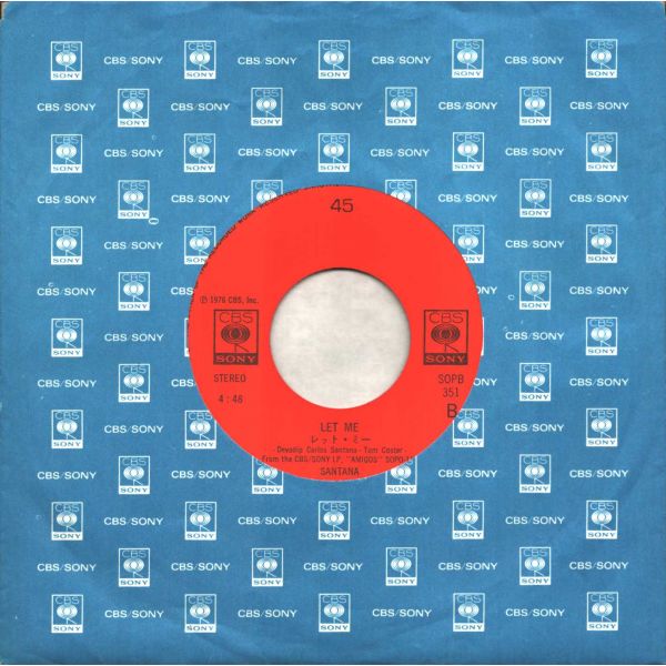SANTANA - Europa (Earth´s Cry Heaven´s Smile) / Let Me (Japonya Baskı)