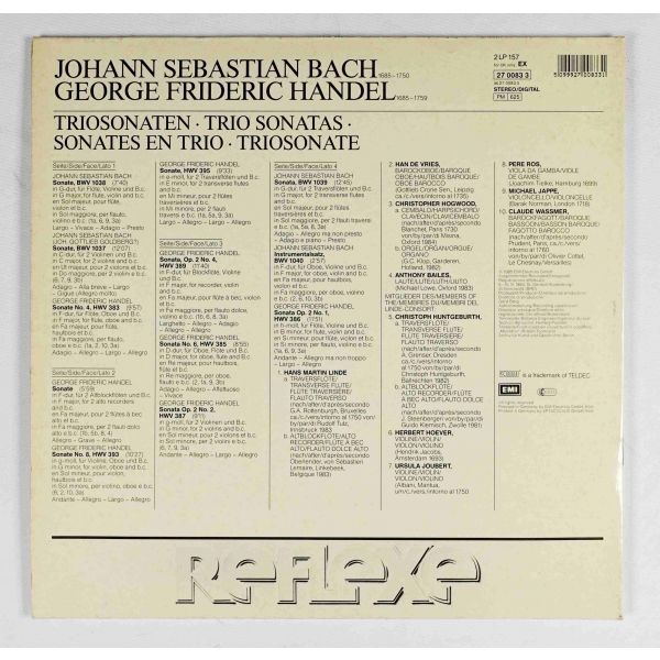 J.S. BACH - HANDEL - Triosonaten