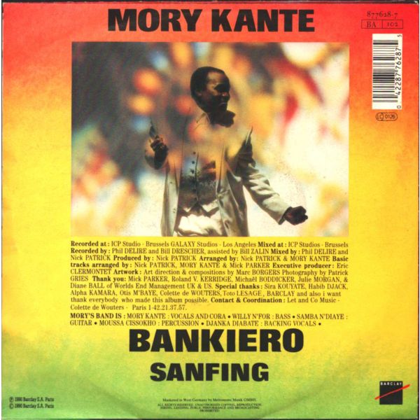 MORY KANTE - Bankiero / Sanfing (Yekke Yekke ile tanıdığımız muhteşem ses)