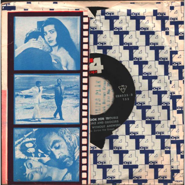 ZORBA THE GREEK - Theme From Zorba The Greek / Zorba´s Dance / Always Look For Trouble / Clever People And Grocers / Questions Without Answers (Sıradışı Kapağı İle İran T4 Basımı)