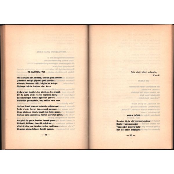 Habib Gerez´den Kültür ve Turizm Bakanı Mükerrem Taşçıoğlu´ya ithaflı ve imzalı YAŞAMA SEVİNCİ (Şiirler), Sümbül Basımevi, İstanbul - 1983, 127 sayfa, 13x20 cm