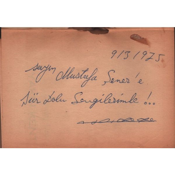 Durmuş Dede´den ithaflı ve imzalı YAKIN KENT, Bayraktar Yayınevi, 64 sayfa, 14x19 cm