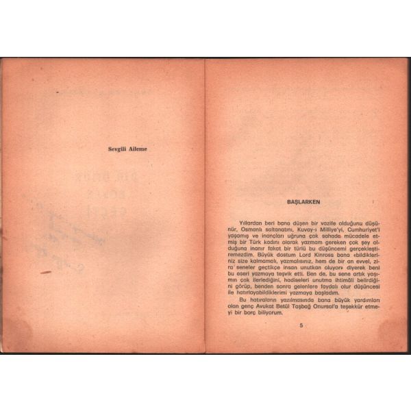 Süreyya Ağaoğlu´dan ithaflı ve imzalı BİR ÖMÜR BÖYLE GEÇTİ, İshak Basımevi, İstanbul - 1975, 185 sayfa, 14x20 cm