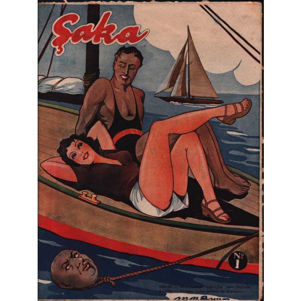 Edebî mizah dergisi ŞAKA´nın 1940 tarihli 1. sayısı, 23x32 cm