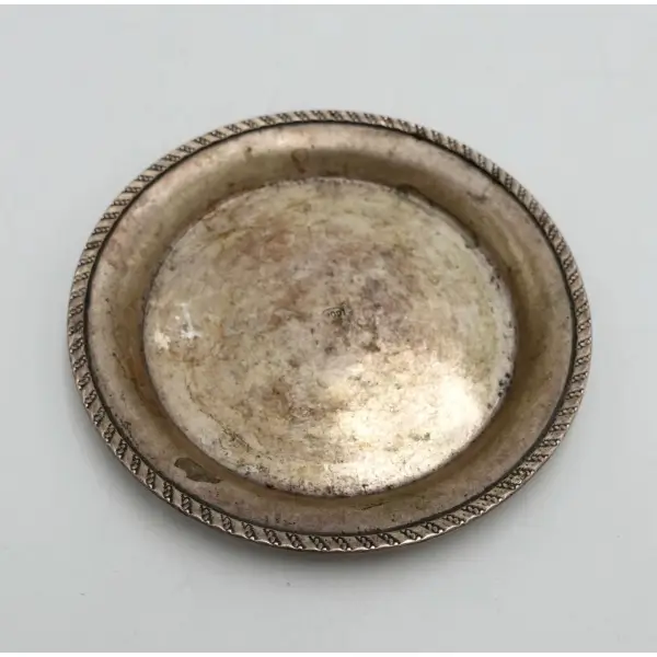 Mini gümüş tabak, çap: 10 cm
