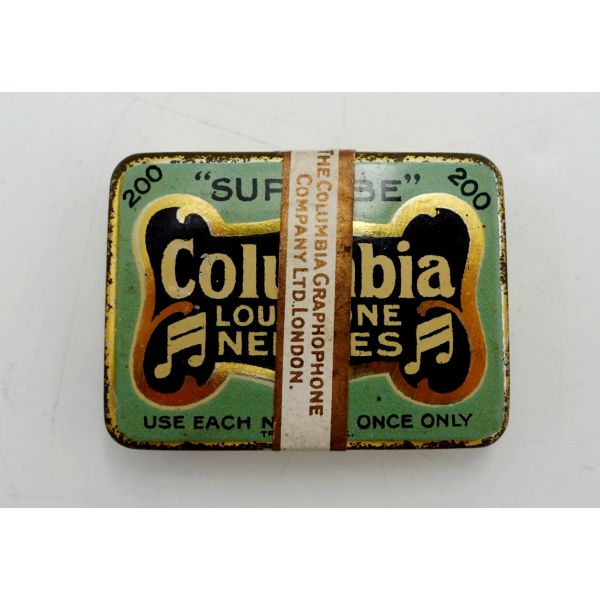 COLUMBIA 200´lük pikap iğnesi kutusu (Yarısı dolu), 5x3,5 cm