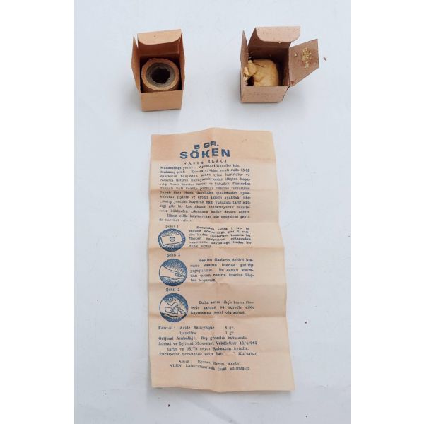 Orijinal kutusunda SÖKEN NASIR İLÂCI, 7x3x3 cm