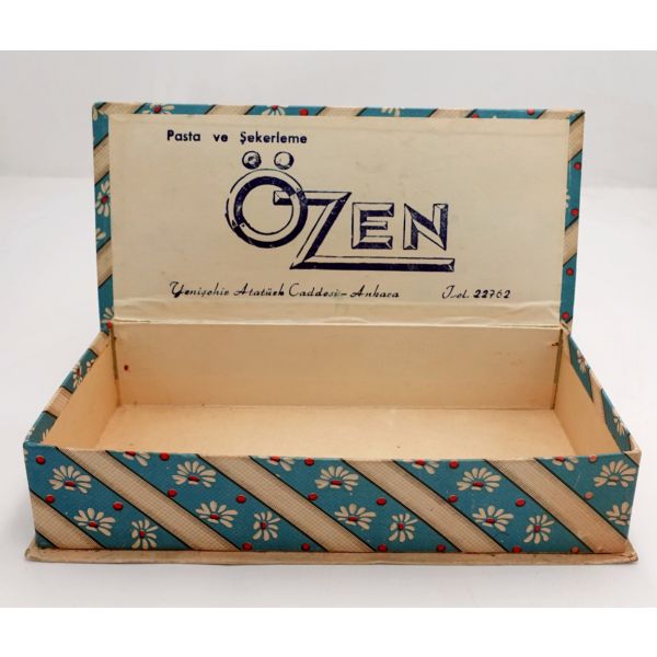 ÖZEN (Pasta ve Şekerleme) karton kutusu, 25x12x5 cm